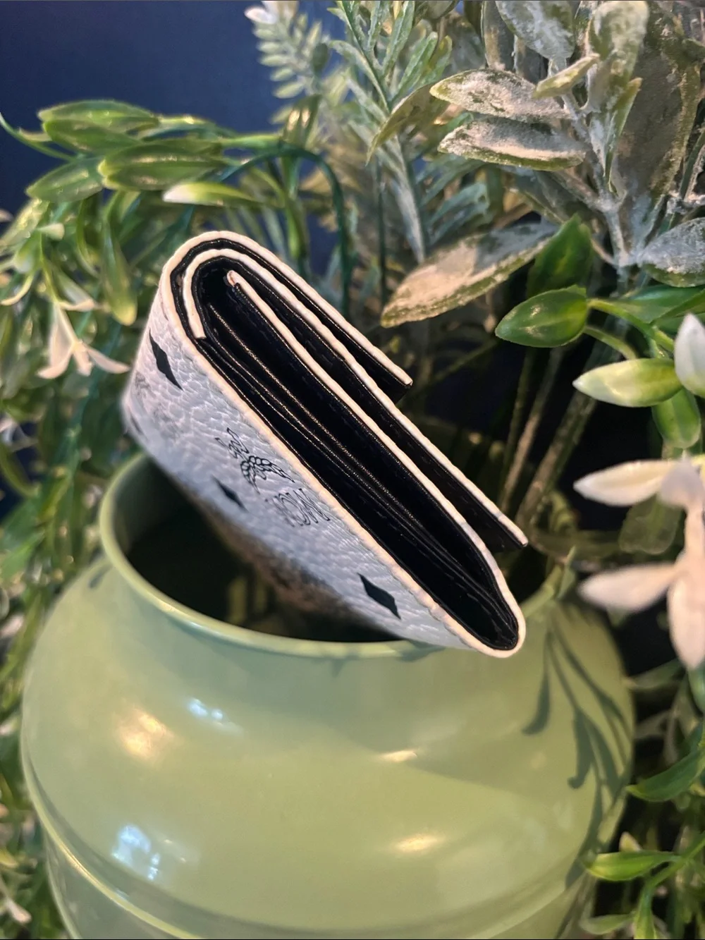 MCM white trifold